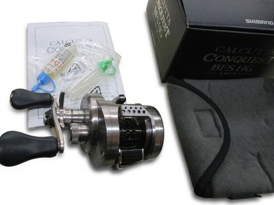 Shimano 17 Calcutta Conquest BFS HG Left Baitcastrolle mit Karton gebraucht a...