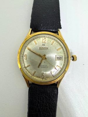Roamer Watch Men s Vintage Swiss 17 Jewel Incabloc, Gold Case, Date Window