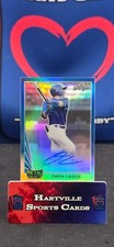 2021 Leaf Metal Draft Owen Caissie Auto Blue Parallel /35