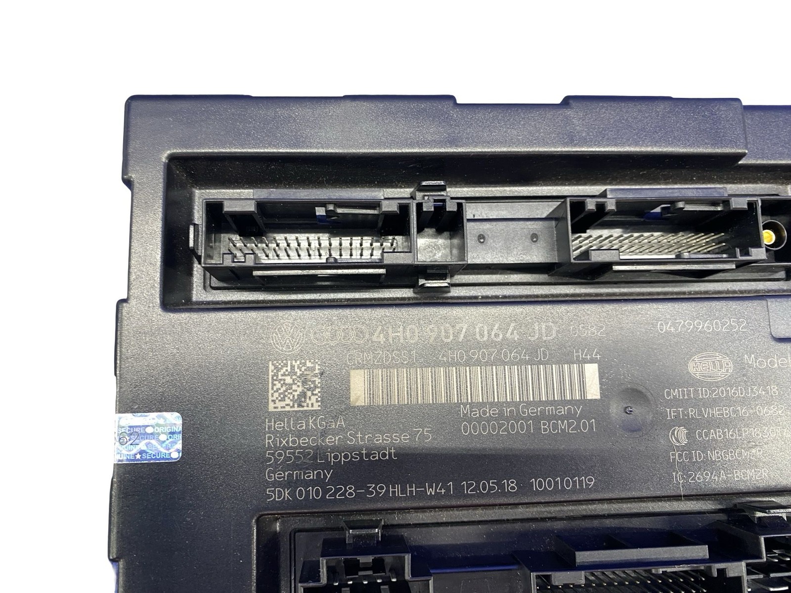 2017-2023 AUDI R8 V10 4S RWS OEM R8 BODY CONTROL MODULE UNIT 4H0907064JD