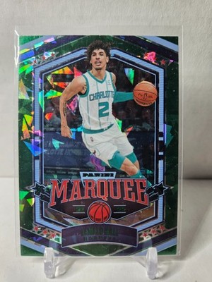 2021-22 Panini Chronicles - Marquee Green Cracked Ice LaMelo Ball #361 Green