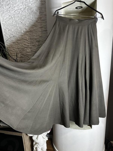 Women Dries Van Noten Skirt Khaki Wool S