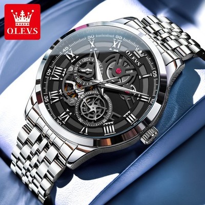 OLEVS Sports Wristwatch Waterproof Luminous Automatic Mechanical Watch for Men
