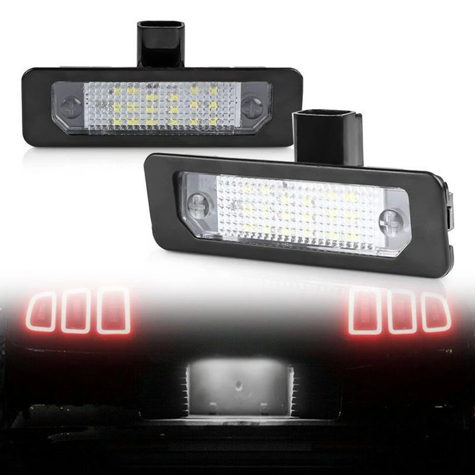 Lamps Car White 2pcs/set 6000K LED Car License For Ford IP67 Waterproof - Image 3 of 4