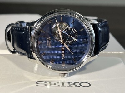 Seiko Presage ''Japanese Garden'' Open-Heart Blue Dial (Ref. SSA421 / SSA421J1)