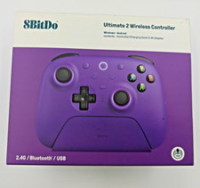 8BitDo Ultimate 2 Bluetooth Controller w/ TMR Sticks + Charging Dock - Purple