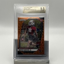 2024 Panini Prizm Football Marvin Harrison Jr. Prizms Lazer RC #375 BGS 9.5