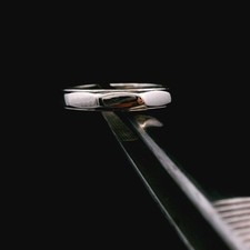 Pt900 Platinum Plain Band Ring Size 6.5