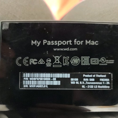 Disque dur externe USB 3.0 stockage portable WD My Passport 2 To - Noir - Photo 2/4