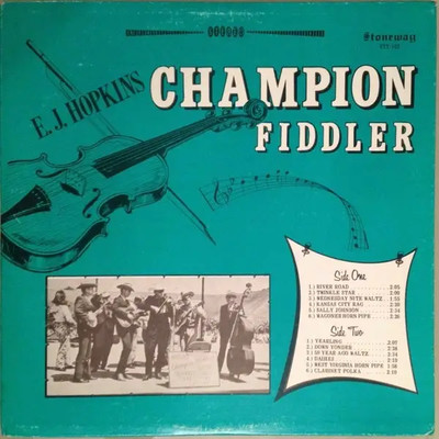 E.J. Hopkins Champion Fiddler NEAR MINT Stoneway Records Vinyl LP