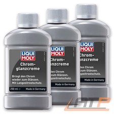 3x 250 ml LIQUI MOLY CHROMGLANZCREME CHROMPOLITUR CHROMPFLEGE