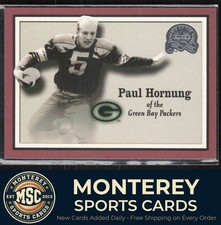 Paul Hornung 2000 Fleer Greats of the Game #2 Green Bay Packers