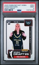 2025 PANINI INSTANT WNBA DRAFT NIGHT PAIGE BUECKERS ROOKIE #DN1 PSA 9 WINGS