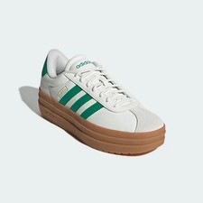 Adidas VL Court Bold White Green Stripes Gum Women's Sneakers Trainers SZ 6.5