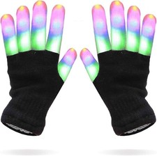 LED Finger Light Up Gloves - Glow Flashing Cool Light Up