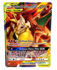 Charizard & Braixen GX 22/236 - Cosmic Eclipse - Ultra Rare - Pokemon - NM