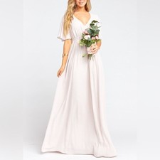 Show Me Your MuMu Emily Empire Maxi Dress in Show Me the Ring Crisp Size XL