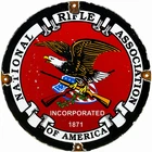 VINTAGE NRA PORCELAIN SIGN NATIONAL RIFLE ASSOCIATION GUN AK 47 9MM GLOCK SIG