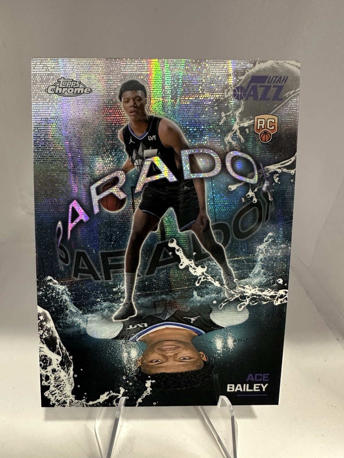 2025-26 Ace Bailey Topps Chrome Basketball Rookie Paradox SSP PX-25