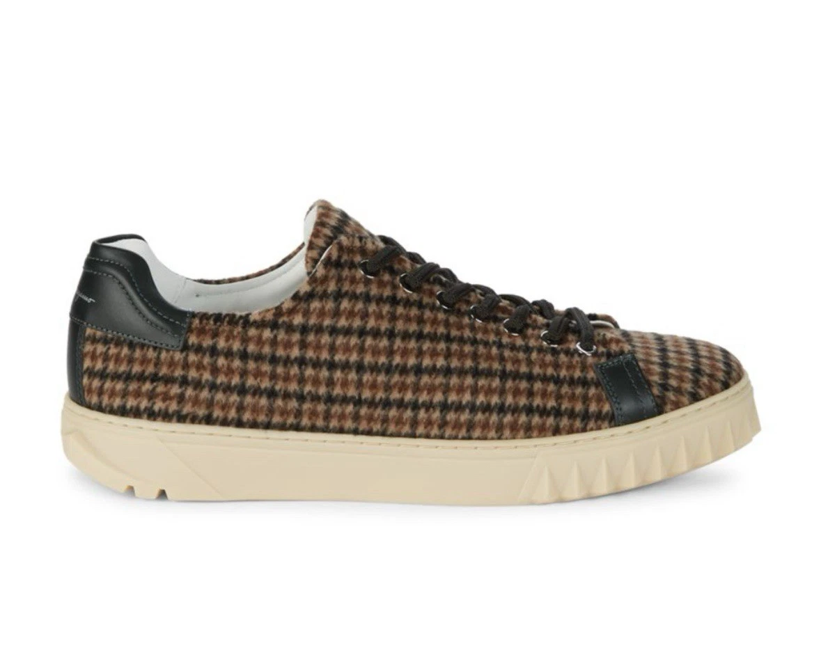 Ferragamo — Salvatore Ferragamo Plaid lLimited Edition sneakers Men’s US 12/EU 45