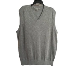 Daniel  Cremieux Signature Collection XL 100% Supima Cotton V‑Neck Sweater Vest