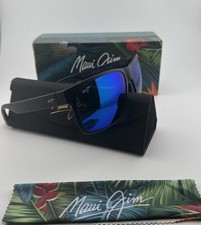 Maui Jim RED SANDS Matte Black POLARIZED Hawaii Blue Lens Sunglass B432-2M