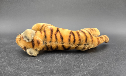 Peluche giocattolo tigre peluche Steiff mohair anni 50 tedesco vintage - Foto 6 di 8