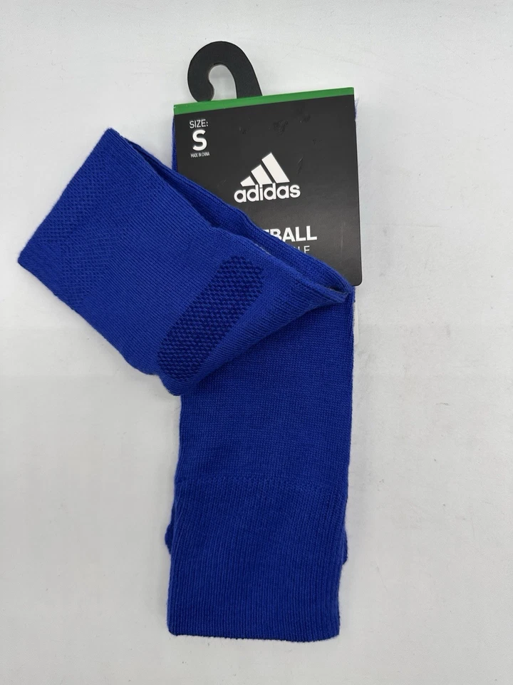 NEW ONE PAIR YOUTH ADIDAS BASEBALL SOCKS OVER THE CALF COMPRESSION BLUE SMALL - Image 2 of 3