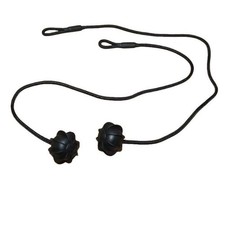 2-Pack Interior Rear Parcel Shelf String Tonneau Cover 19.5 inches, Black