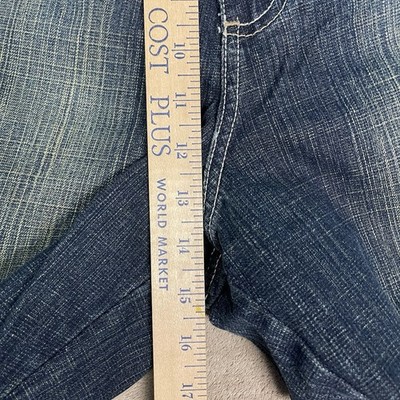 SouthPole Y2K Baggy Wide Leg Skater Blue Jeans RN82628 Gold Tab