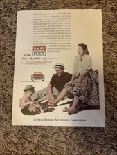 1955 GMC Car Ad General Motors Finance Vintage Antique Truck Chevy