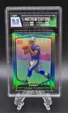 Matthew Stafford 2009 Bowman Chrome Green Refractor (RC) /99 #111 