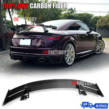 Dry Carbon Fiber Rear Trunk Spoiler Wing Lip Fit Audi Tt Tts Ttrs R8 Coupe 13-24