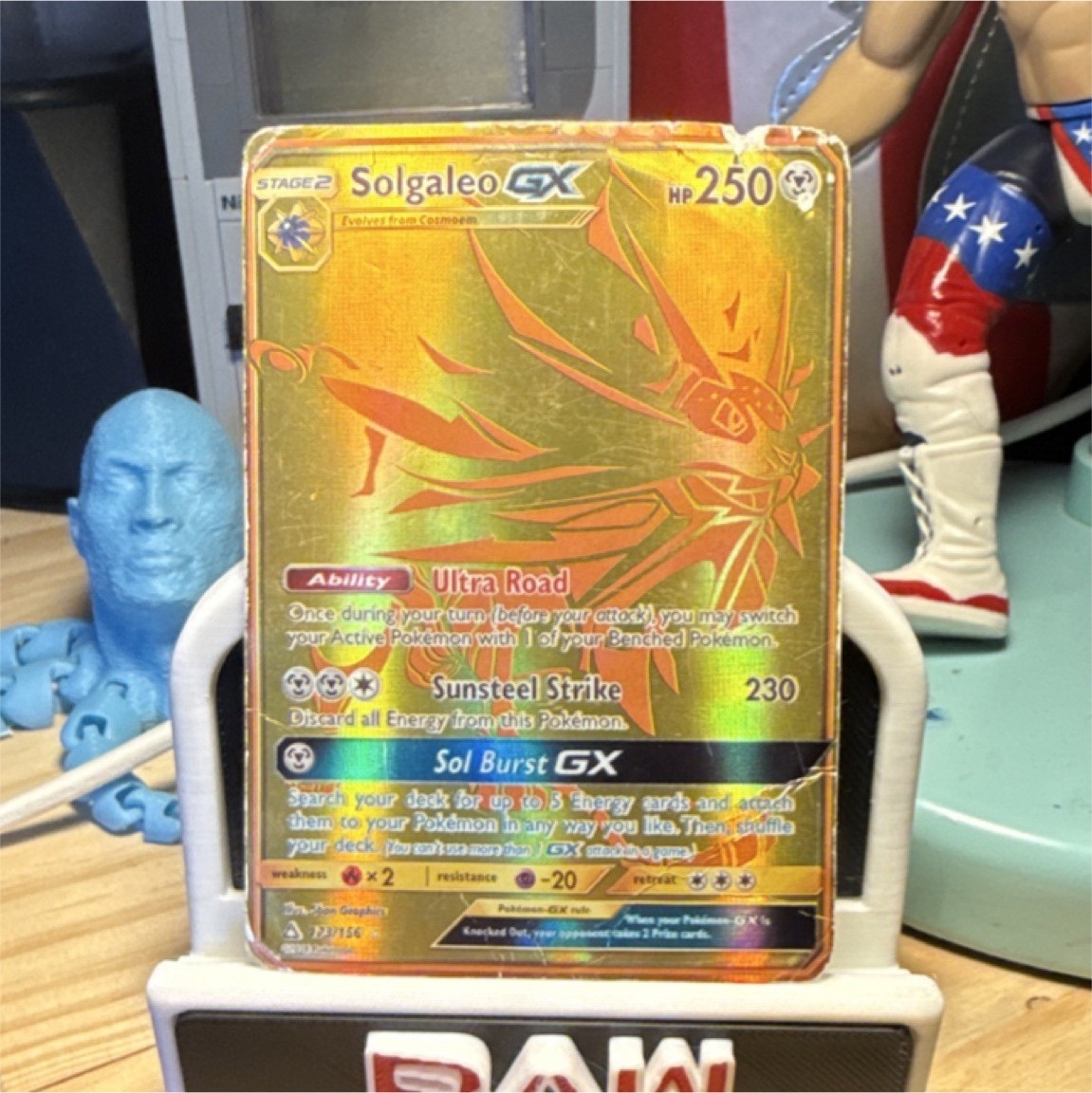 Pokémon TCG Solgaleo GX Holo Secret Rare Ultra Prism 173/156 Card Stock