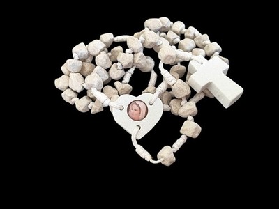 Medjugorje Stone Rosary Apparition Hill from Handmade +Holy Gift Card
