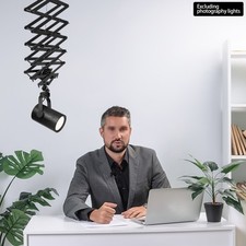 Light Holder Support Drop Photography Pantograph Studio Ceiling Rail 10kg/22lbs