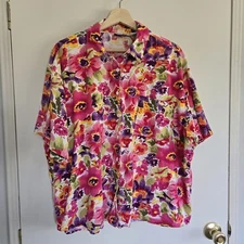 Vinatge Gitano Floral Multicolor Shirt Women's 44/24W
