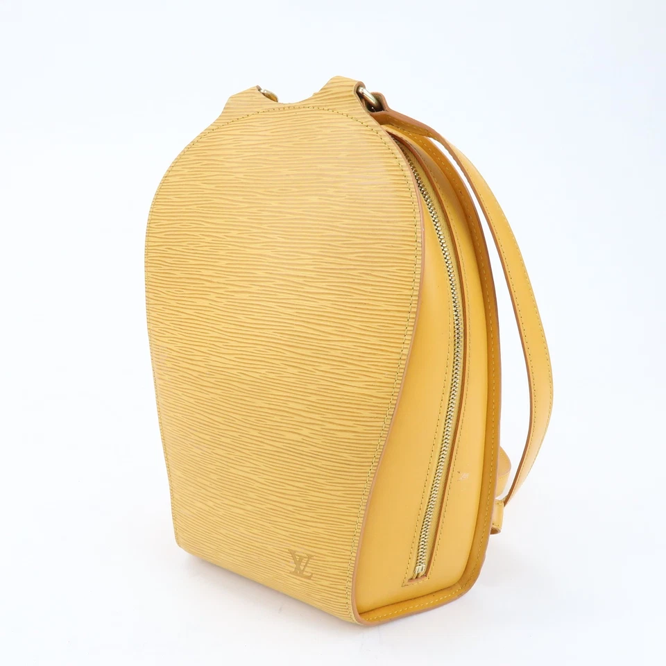 Mochila Louis Vuitton Epi Mabillon Amarillo Tassili M52239 Auténtica Usada Envío Gratis Foto 3 de 4