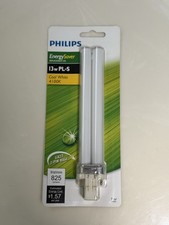 PHILIPS Energy Saver Replacement CFL 13W PL-S Cool White 4100K Light Bulb