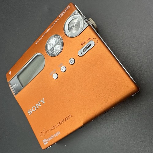 SONY MZ-N910 NET MD WALKMAN Orange Fully Tested Working - Picture 3 of 24