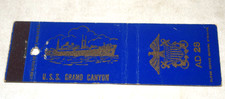 Matchbook Cover USN USS GRAND CANYON AD 28 Sh...