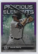 2023 Bowman Platinum Precious Elements Purple /250 Jacob Berry #PE-30 ni4