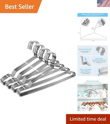 Coat Hangers 40 Pack Clothes Hangers, Metal Hanger Heavy Duty Wire Hangers wi...