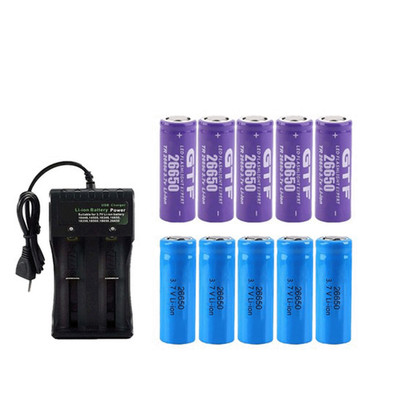 26650 3.7V 6000mAh Rechargeable Battery Batteries LOT