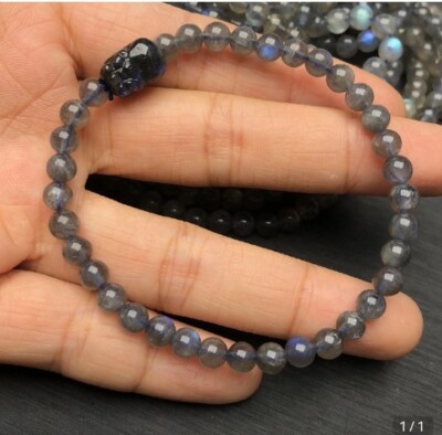 NEW HIGH END *RARE* AMAZINGLY GORGEOUS GENUINE MOONSTONE DRAGON CHARM BRACELET!!