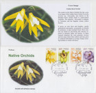 Stamps 2014 Australia Native Orchids set of 4 limited edition "K" Covers FDC