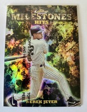 1999 Finest Derek Jeter Refractor Milestones Hits M9 0386/3000  W/Peel  Yankees 