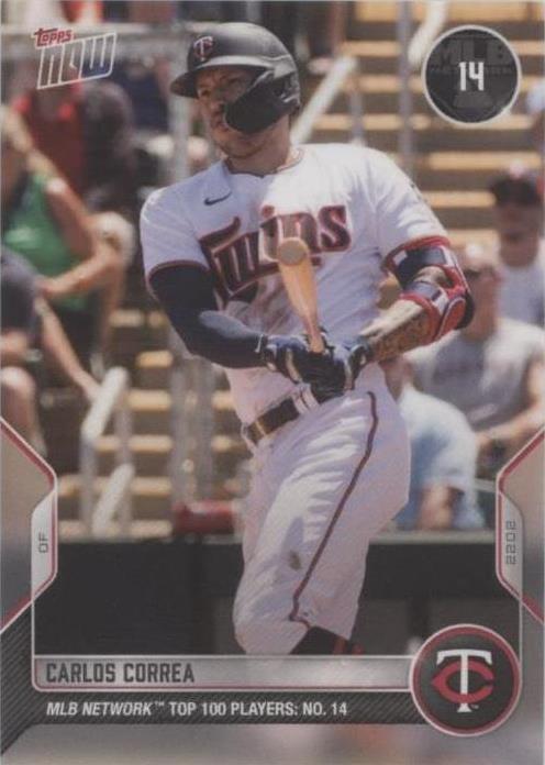 2022 Topps Now MLB Network Top 100 Players - Carlos Correa #T-14 - 1 of 1
