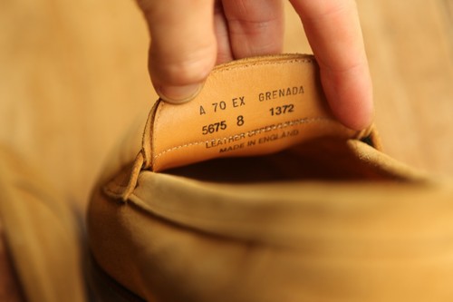 Alfred Sargent Grenada Tan Beige Suede Shoes Penny Loafers Men's UK 8 US 9 EU 42 - Picture 9 of 10