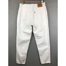 Vintage Levi  s 512 Women  s Slim Fit Tapered Leg Jeans Size 16Mis White